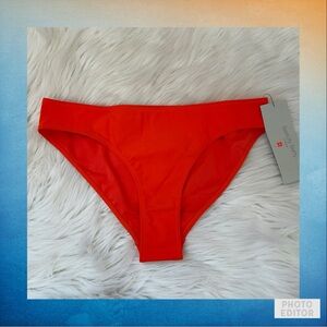 Sweaty Betty Peninsula Xtra Life Bikini Brief - NWT - Size Small - Resort Red